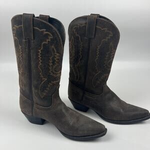 Dingo Womens Size 6 Cowboy Boots Brown Leather Western